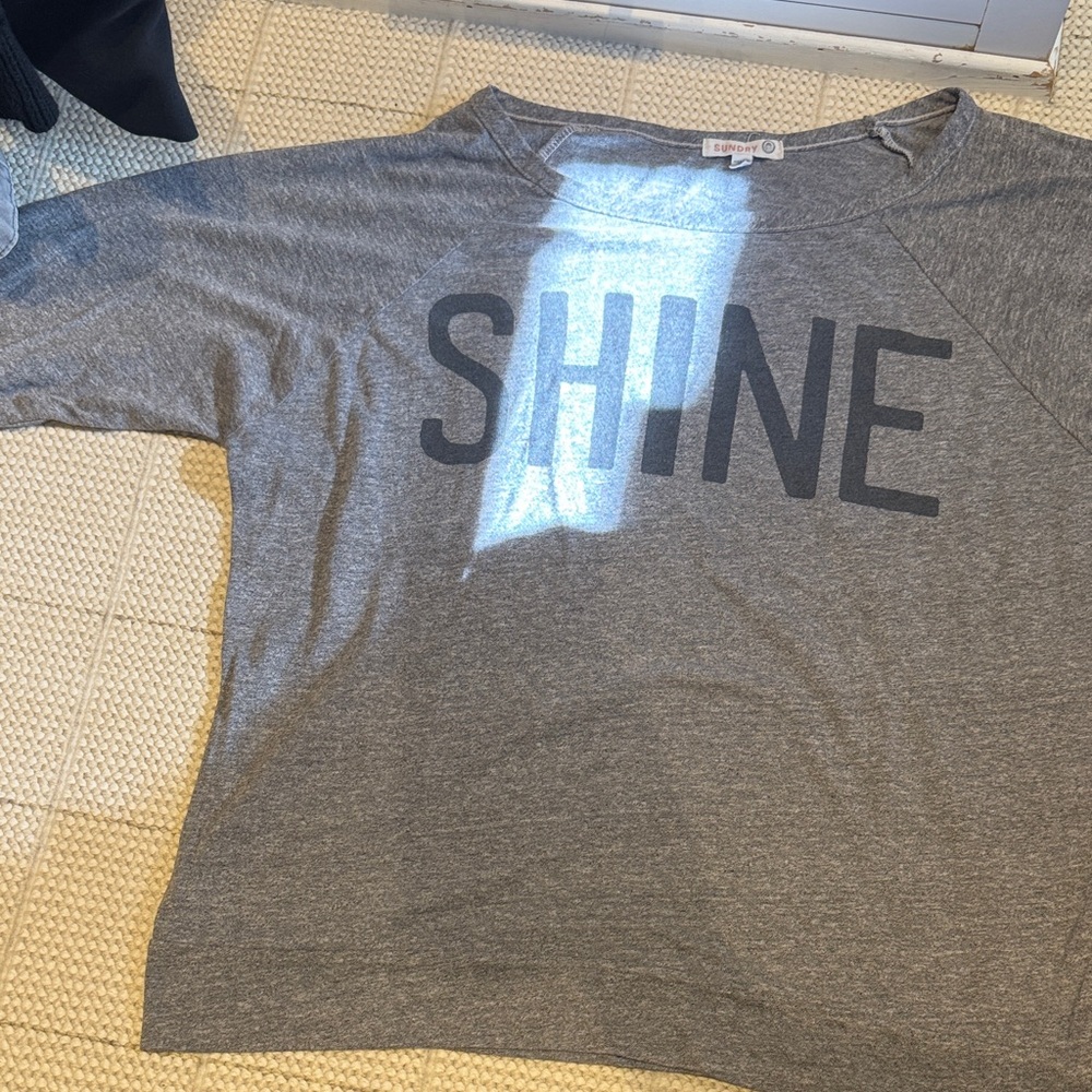 Gray SHINE Graphic Sweatshirt